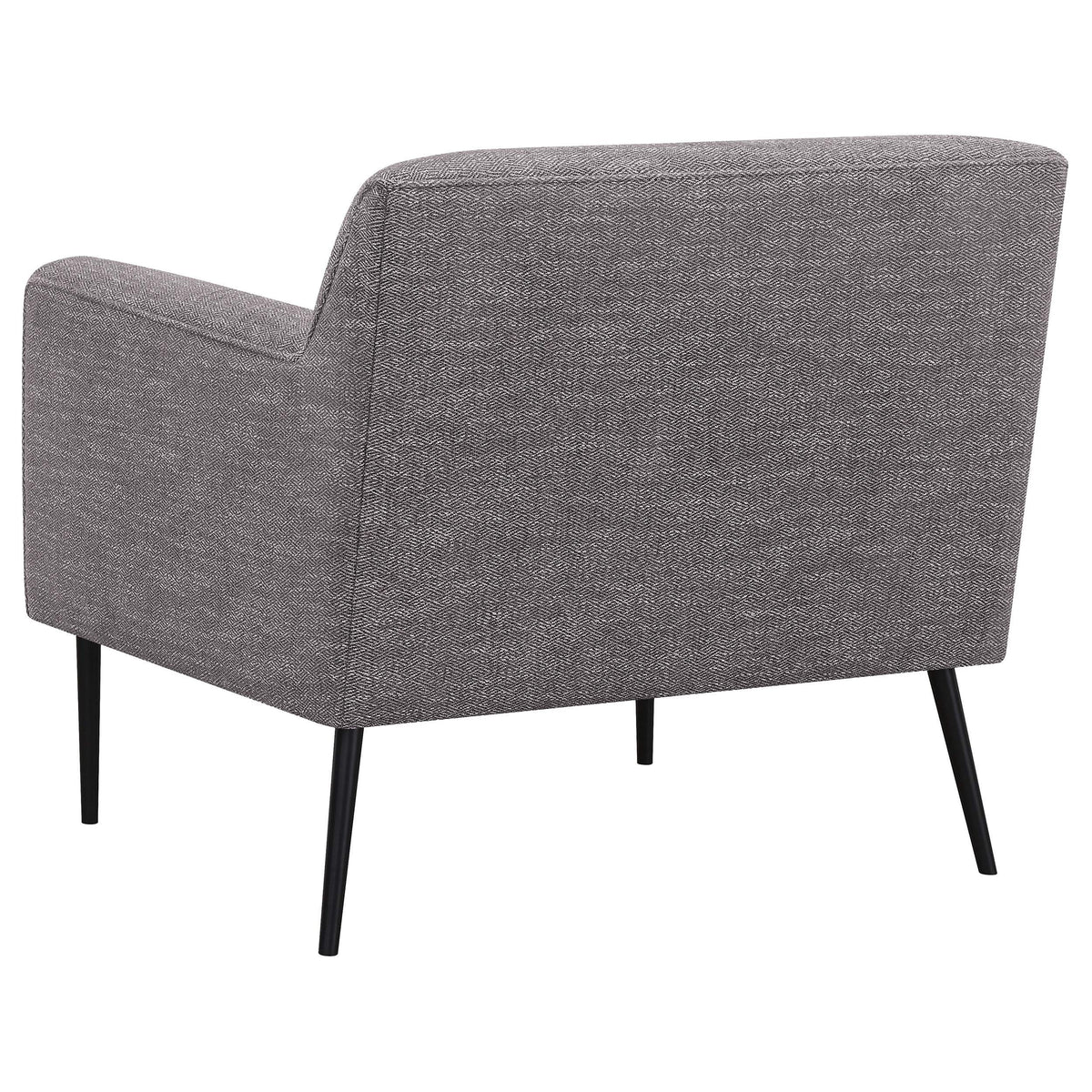 Sillón inglés tapizado Darlene con acento en color carbón