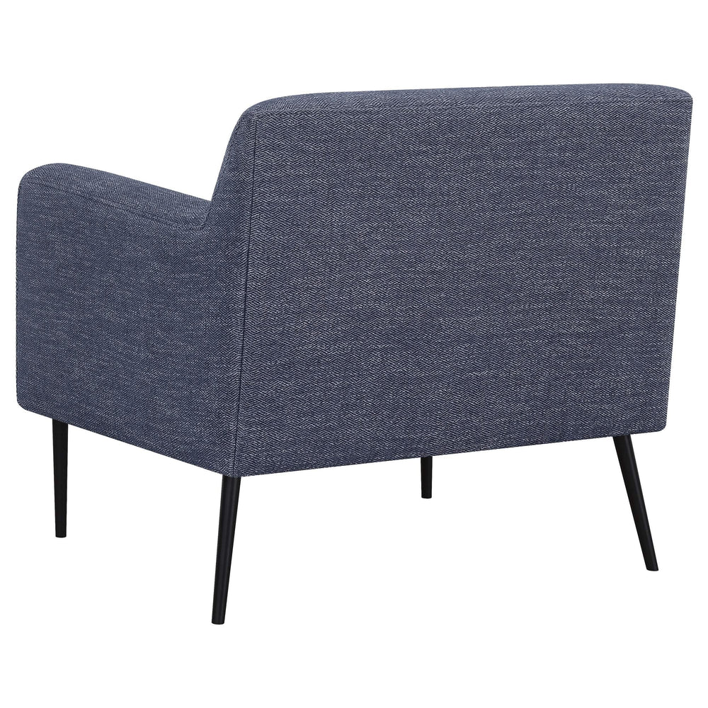 Sillón inglés tapizado Darlene, color azul marino