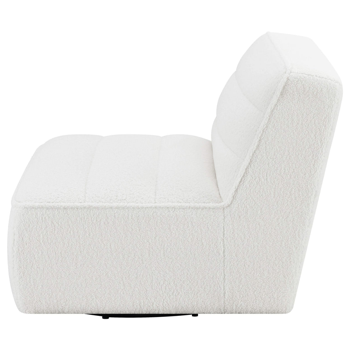 Silla giratoria sin brazos tapizada Cobie Natural