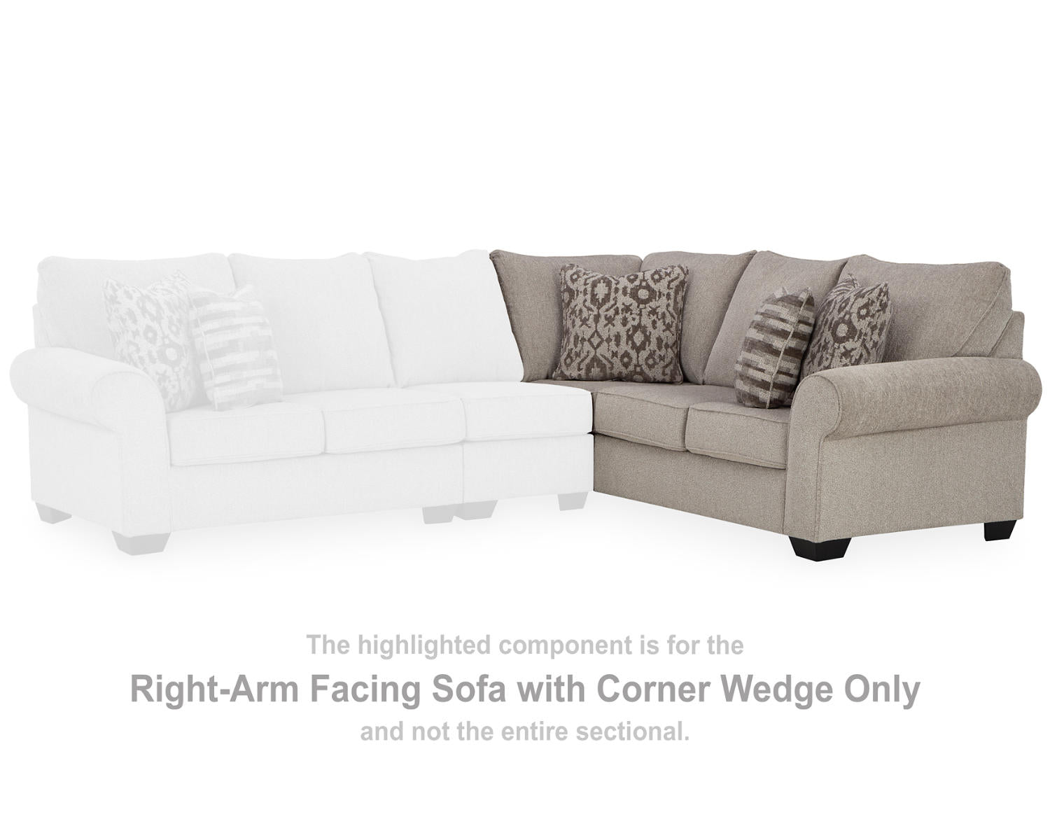 Claireah Right-Arm Facing Sofa with Corner Wedge