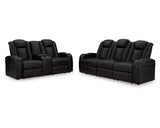 Caveman Den Power Reclining Sofa and Loveseat