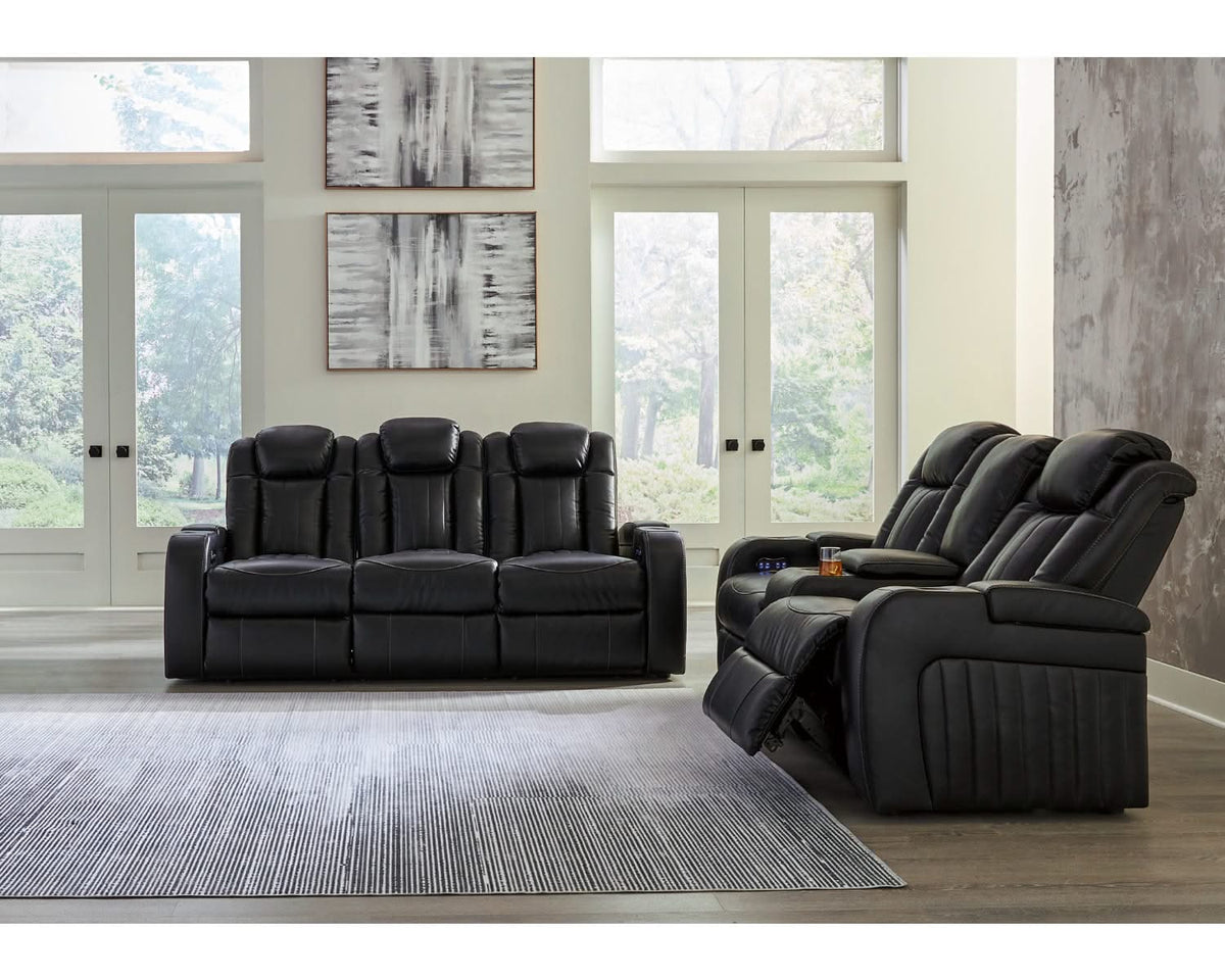 Caveman Den Power Reclining Sofa, Loveseat and Recliner