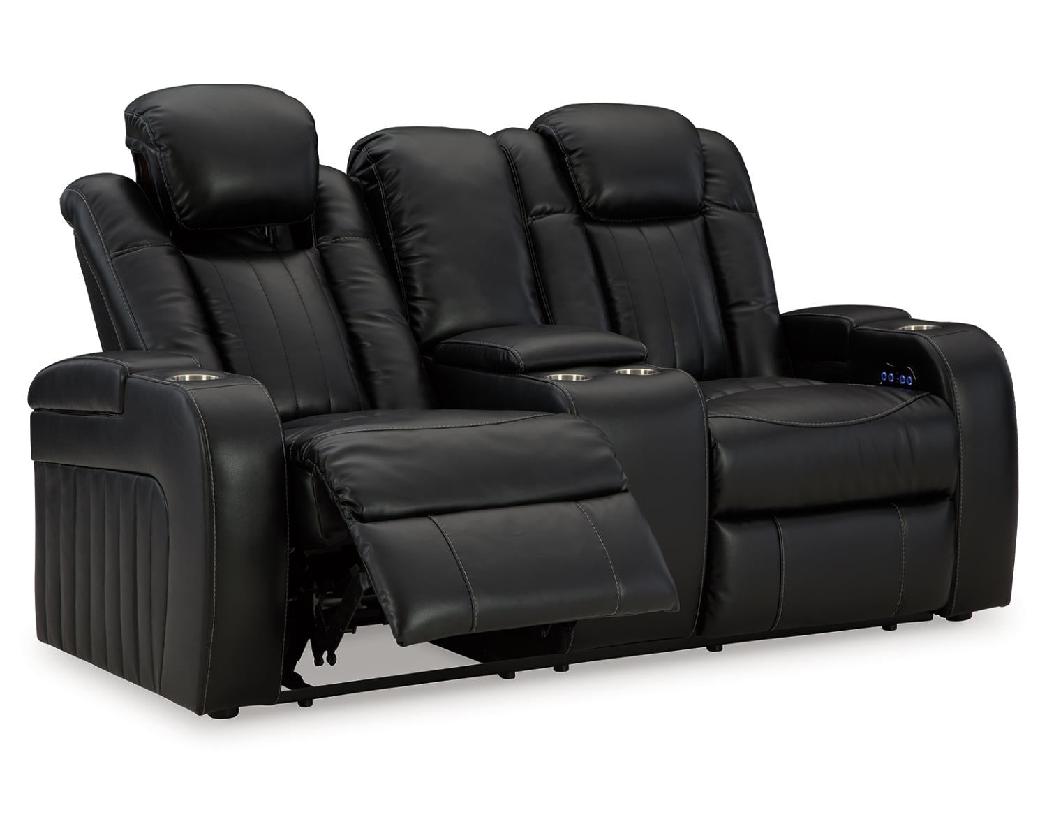 Caveman Den Power Reclining Loveseat with Console