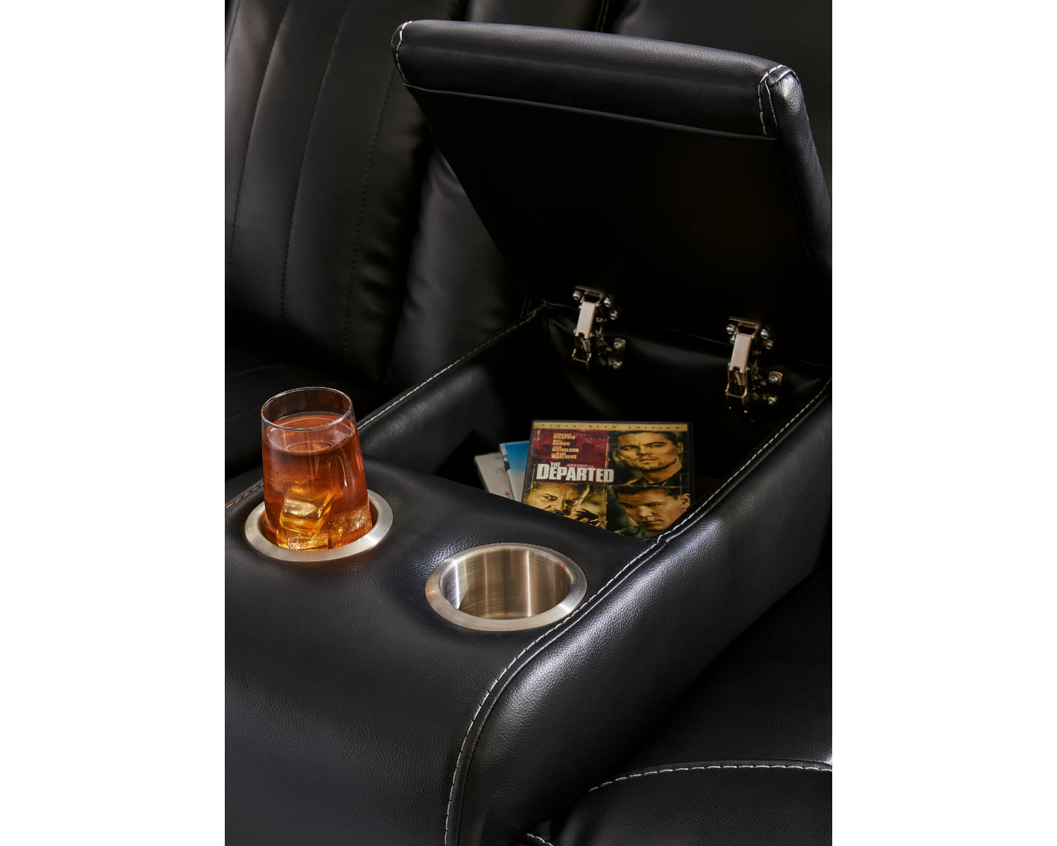 Caveman Den Power Reclining Loveseat with Console
