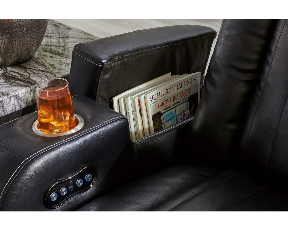 Caveman Den Power Reclining Sofa and Loveseat