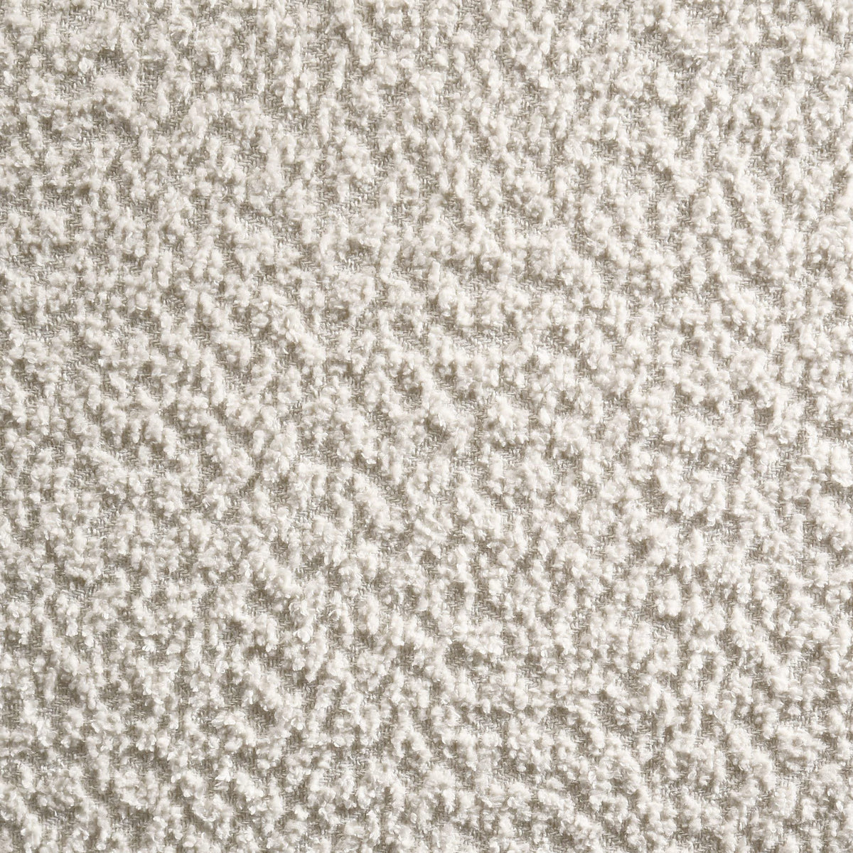 Banco decorativo capitoné tapizado Mesa Boucle color vainilla