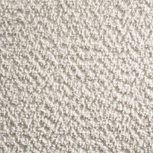 Banco decorativo capitoné tapizado Mesa Boucle color vainilla