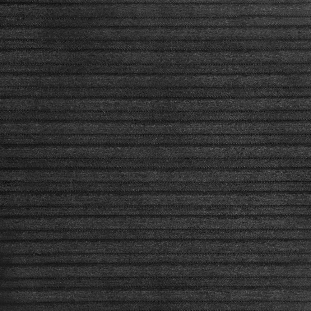 Silla Drayton tapizada curva sin brazos, color negro