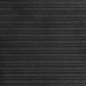 Silla Drayton tapizada curva sin brazos, color negro