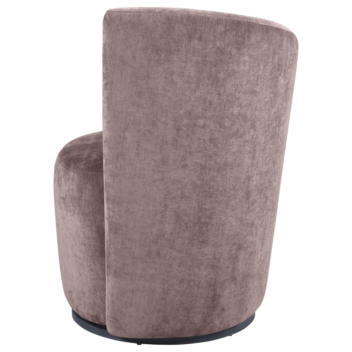 Silla giratoria tapizada Nueva con respaldo curvo color rubor