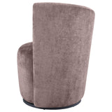 Silla giratoria tapizada Nueva con respaldo curvo color rubor
