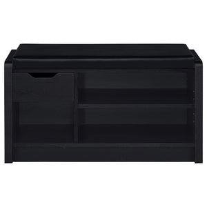 Banco de almacenamiento Arrington negro