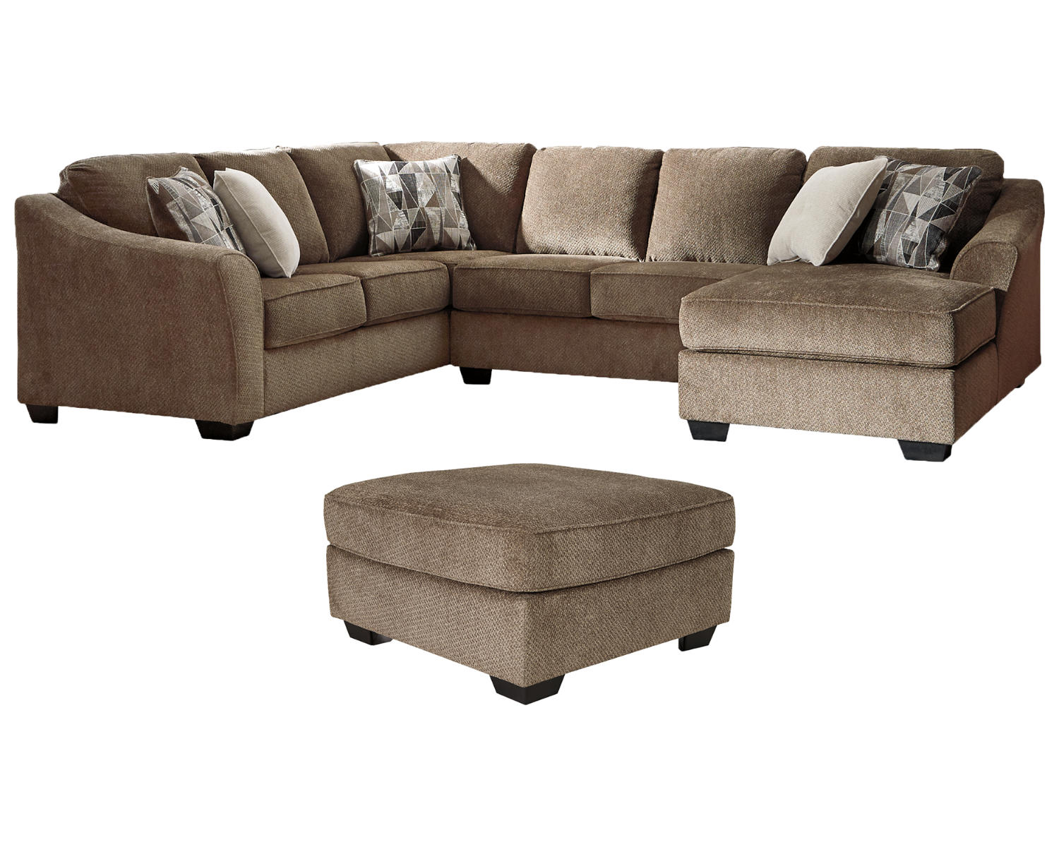 Graftin 3-Piece Sectional and Ottoman