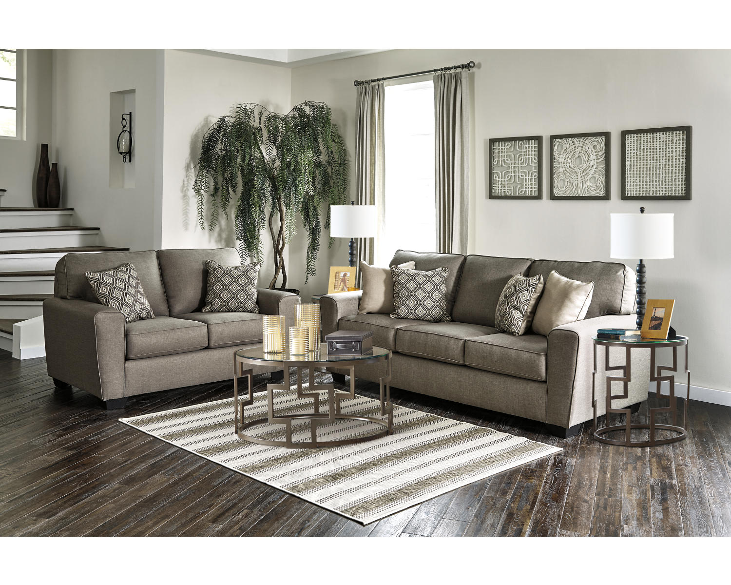 Calicho Sofa and Loveseat