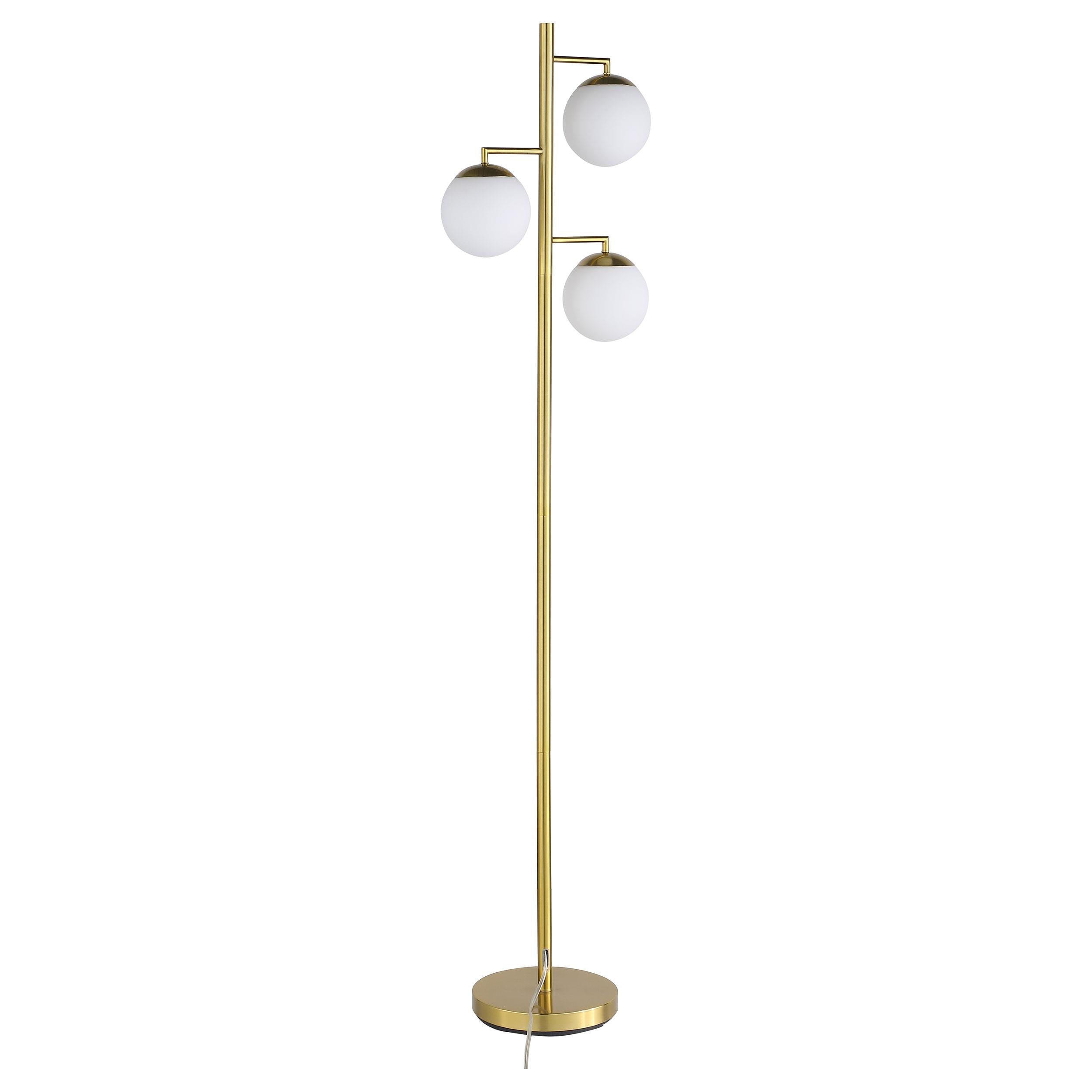 Sena 66-inch Spherical Bulb Tree Metal Floor Lamp Gold