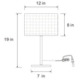 Ramiro 66-inch Drum Shade Metal Bedside Table Lamp Gold