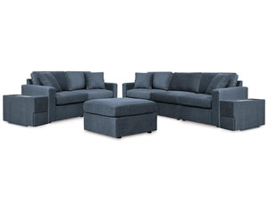 Sofá seccional de 4 piezas, loveseat seccional de 3 piezas y otomana Modmax