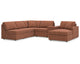 Seccional Modmax de 6 piezas con chaise longue