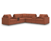 Modmax 7-Piece Balanced Sectional with Audio and Storage Consoles