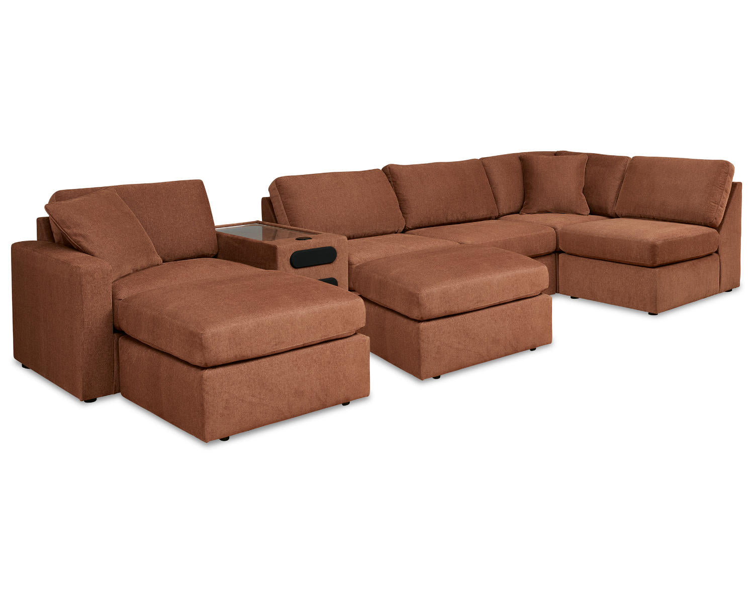 Modmax 6-Piece Sectional and 2 Ottomans