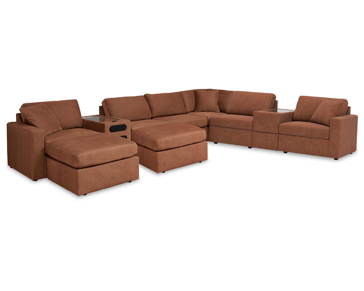 Modmax 8-Piece Sectional and 2 Ottomans