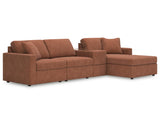 Seccional Modmax de 4 piezas con chaise longue