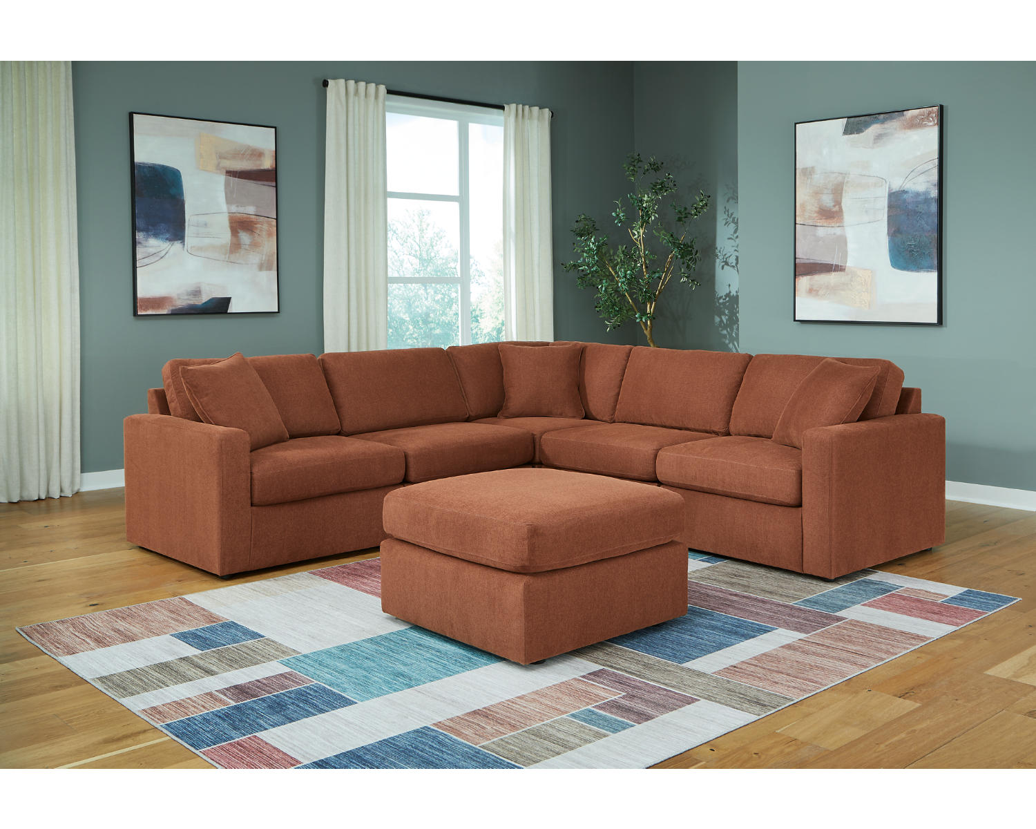 Modmax 5-Piece Sectional and Ottoman