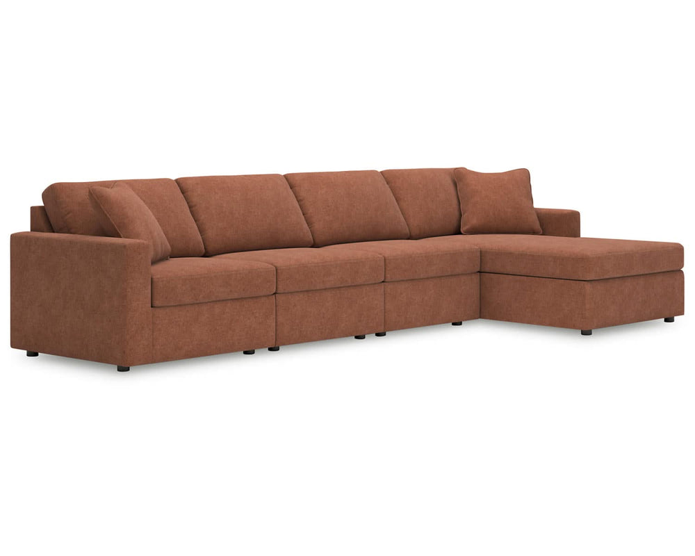 Seccional Modmax de 4 piezas con chaise longue