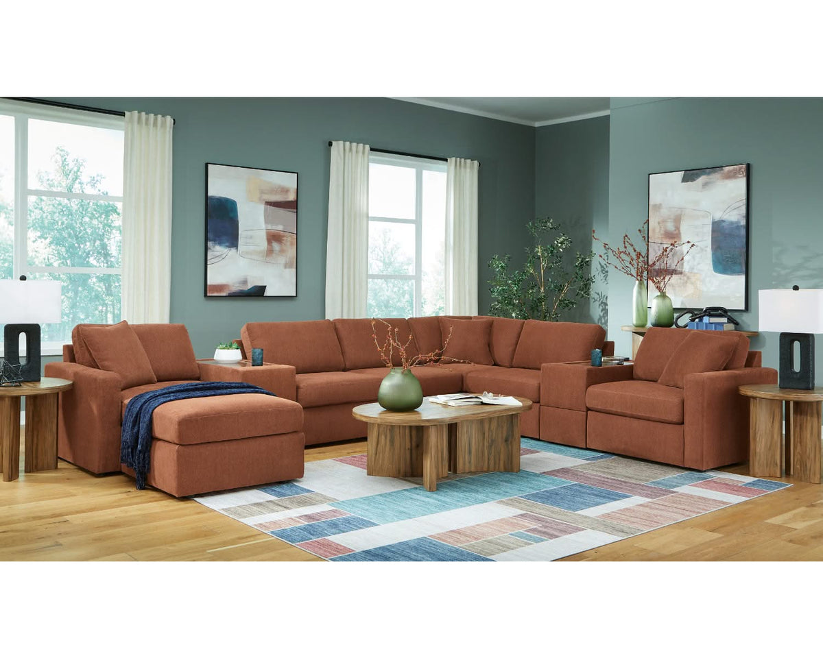 Modmax 6-Piece Sectional and 2 Ottomans