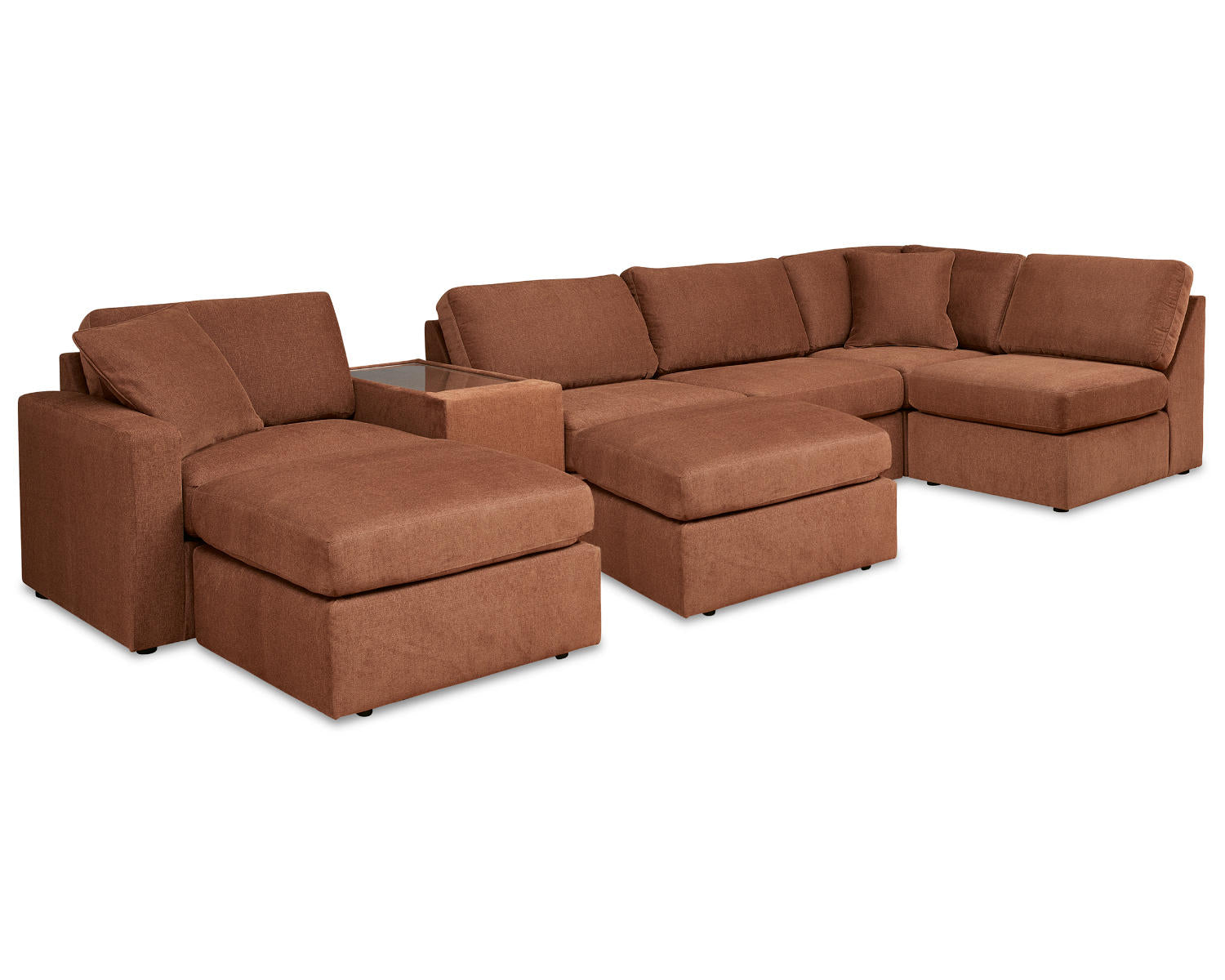 Modmax 6-Piece Sectional and 2 Ottomans