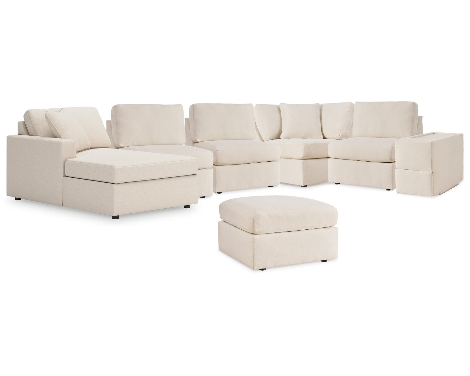Modmax 6-Piece Sectional with Chaise and Ottoman