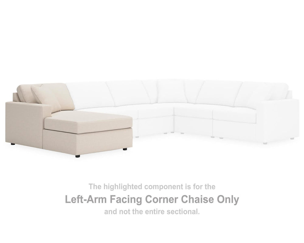 Chaise longue esquinera con brazo izquierdo Modmax