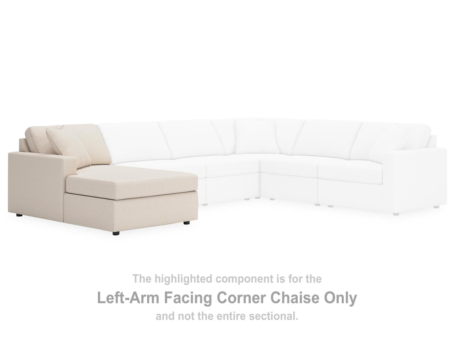 Modmax 6-Piece Sectional with Chaise and Ottoman