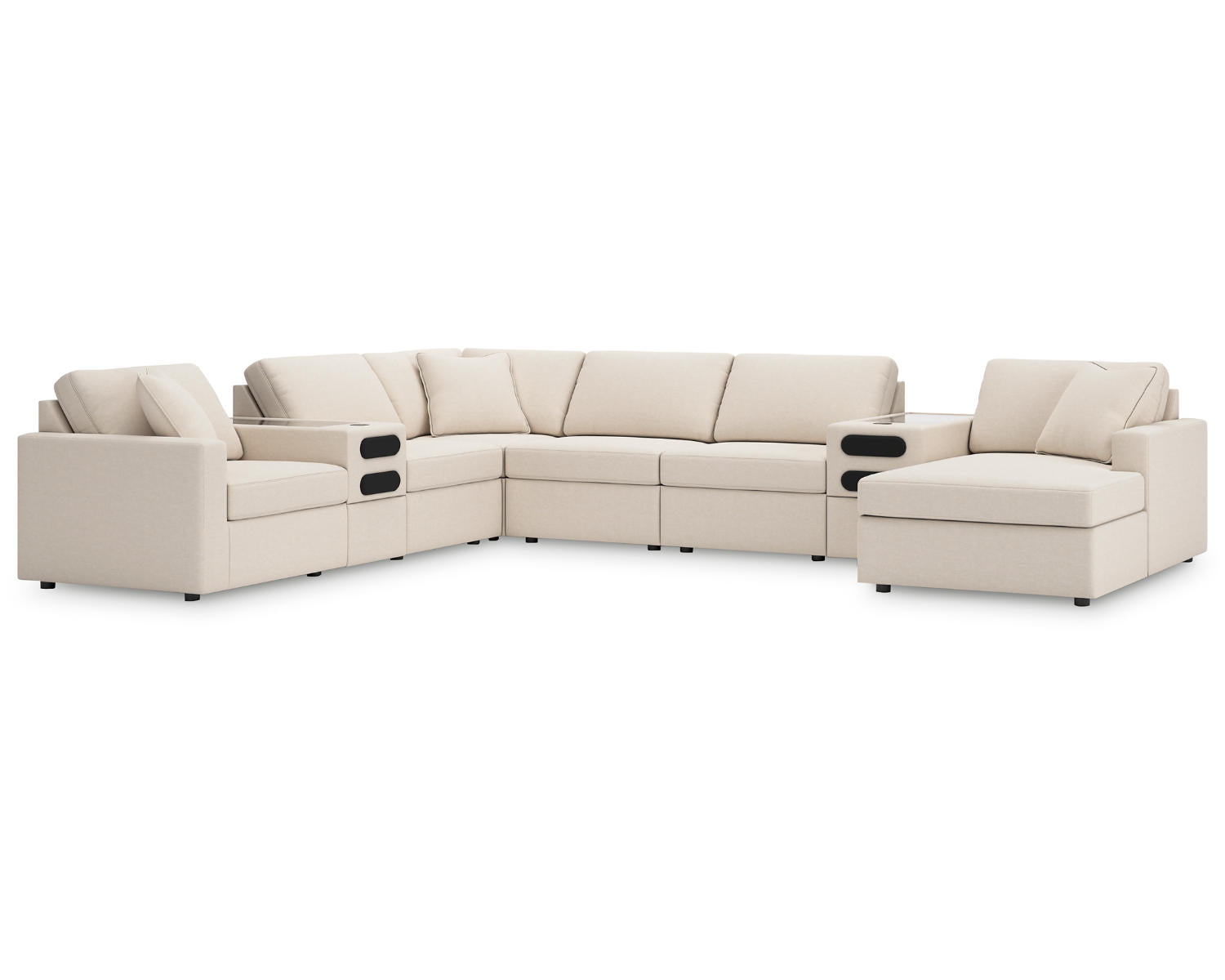 Modmax 8-Piece Sectional with Audio System and Chaise