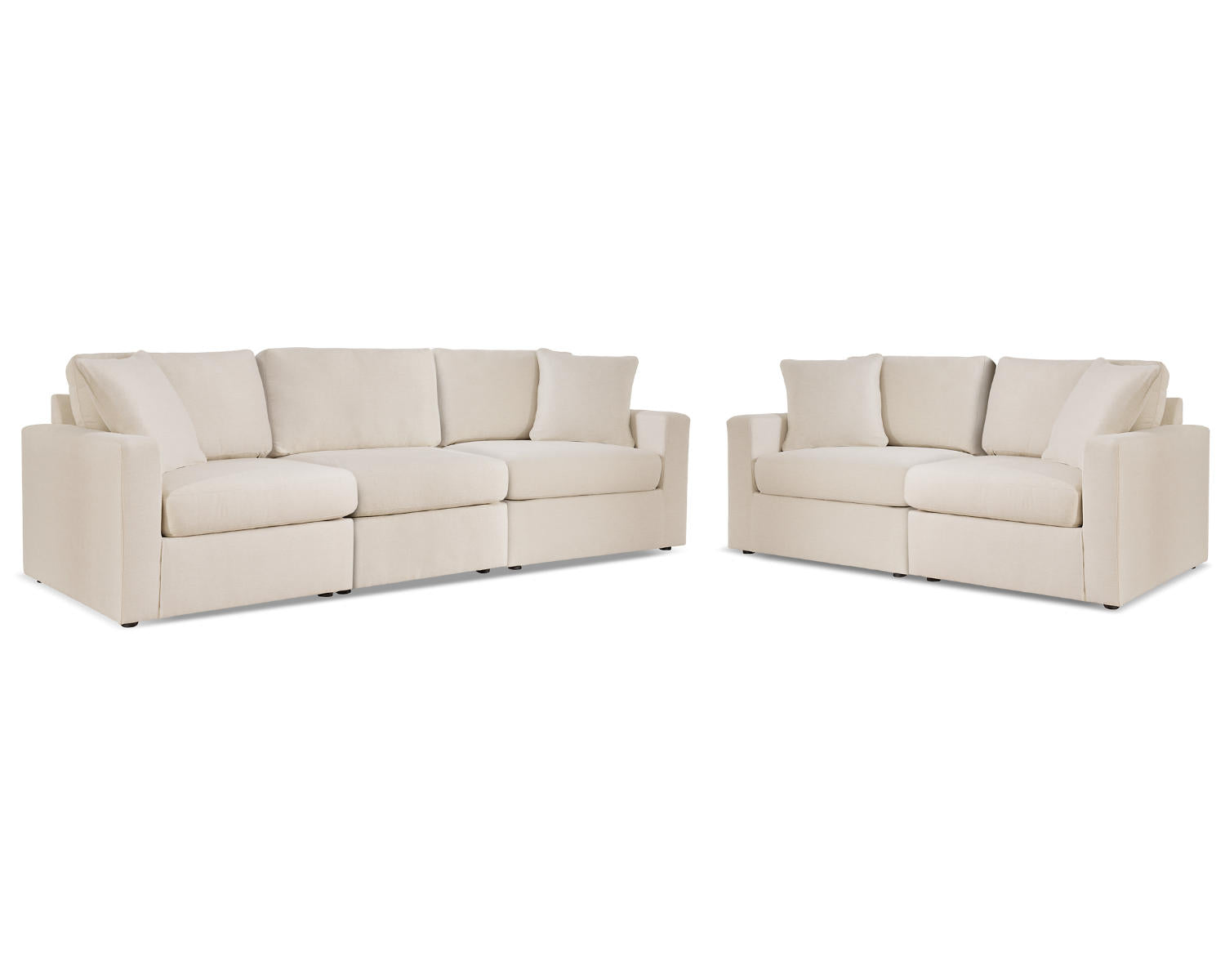Modmax 3-Piece Sectional Sofa and 2-Piece Sectional Loveseat