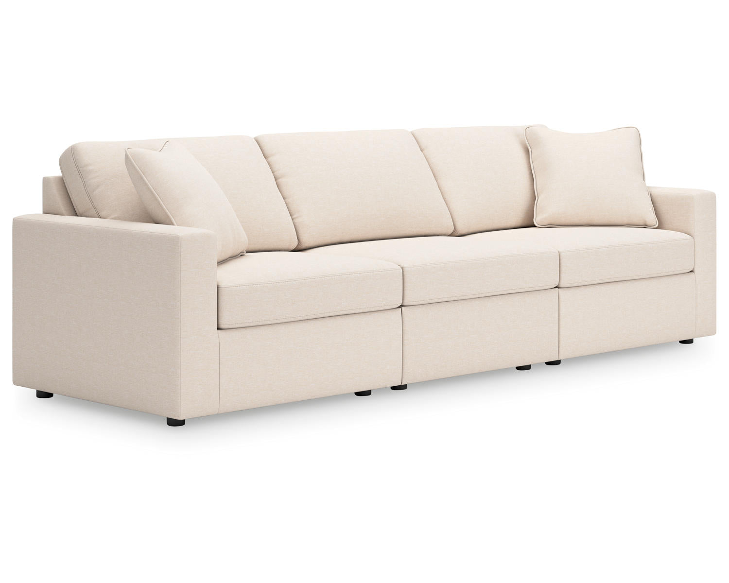 Modmax 3-Piece Sectional Sofa, 2-Piece Sectional Loveseat and Swivel Glider Recliner