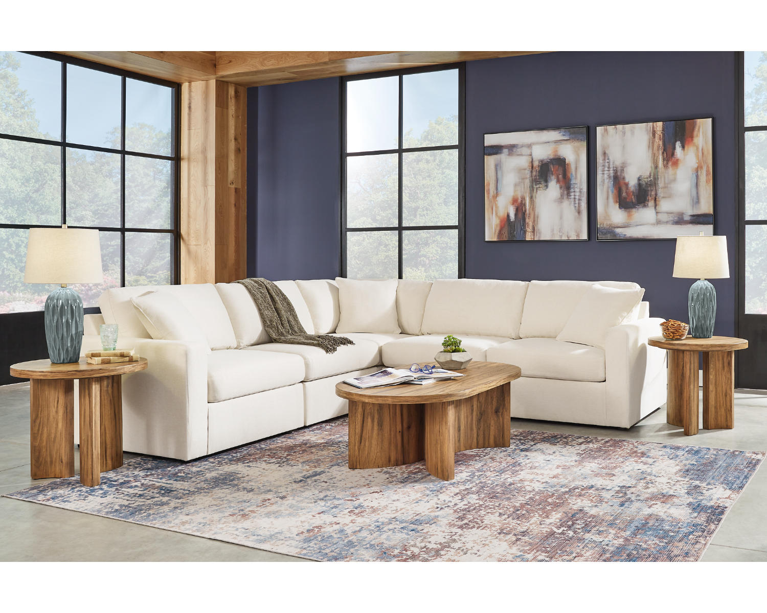 Modmax 5-Piece Sectional and Swivel Glider Recliner