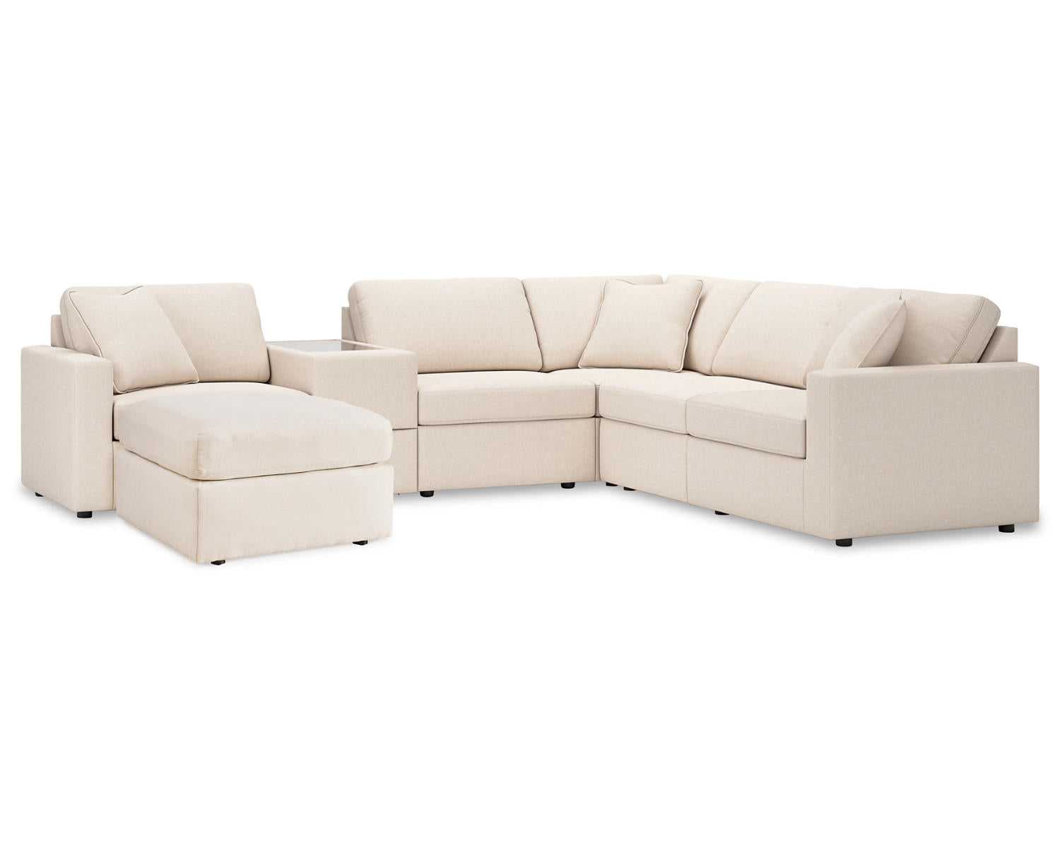 Modmax 6-Piece Sectional and Ottoman