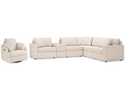 Modmax 6-Piece Sectional and Swivel Glider Recliner