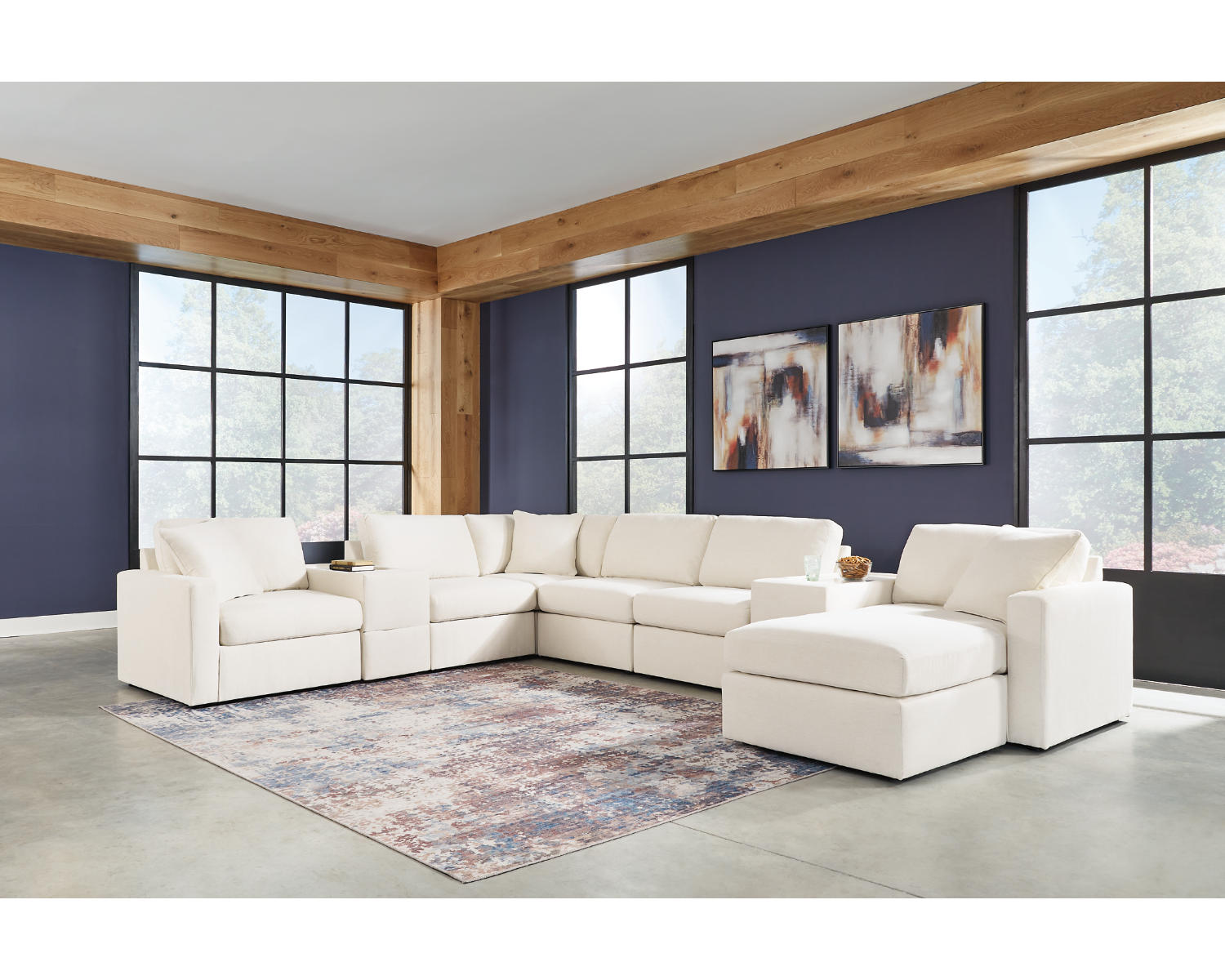 Modmax 8-Piece Sectional and Ottoman