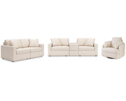 Modmax 3-Piece Sectional Sofa, 2-Piece Sectional Loveseat and Swivel Glider Recliner