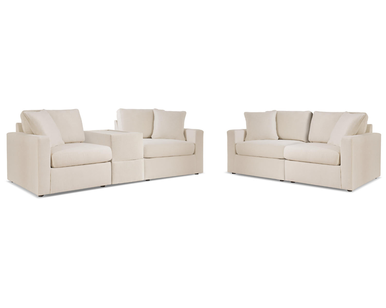 Modmax 3-Piece Sectional Sofa and 2-Piece Sectional Loveseat