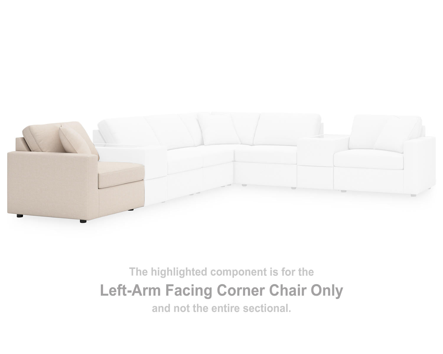 Modmax Left-Arm Facing Corner Chair