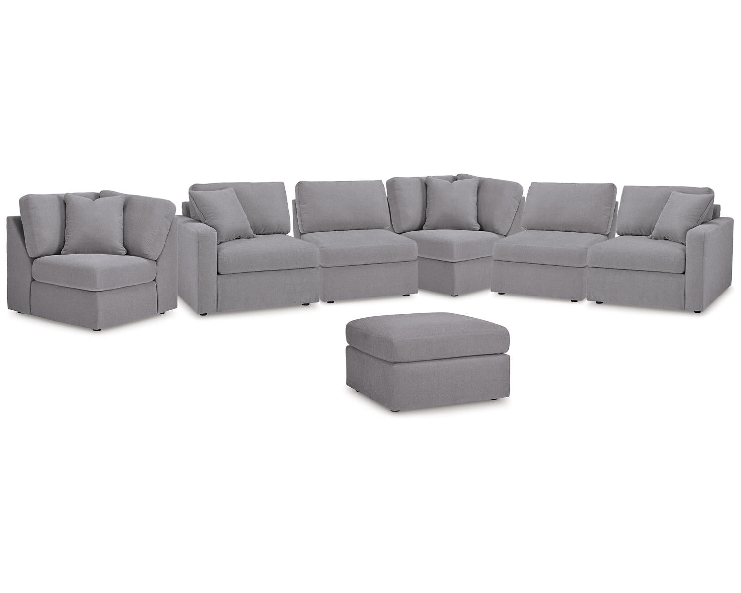 Modmax 6-Piece Sectional and Ottoman