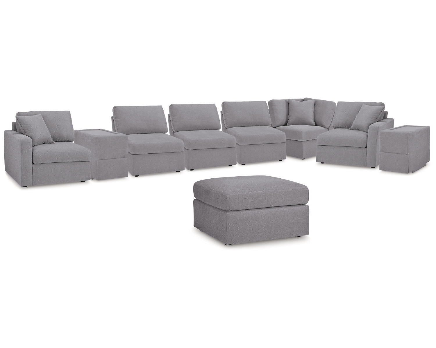 Modmax 8-Piece Sectional and Ottoman