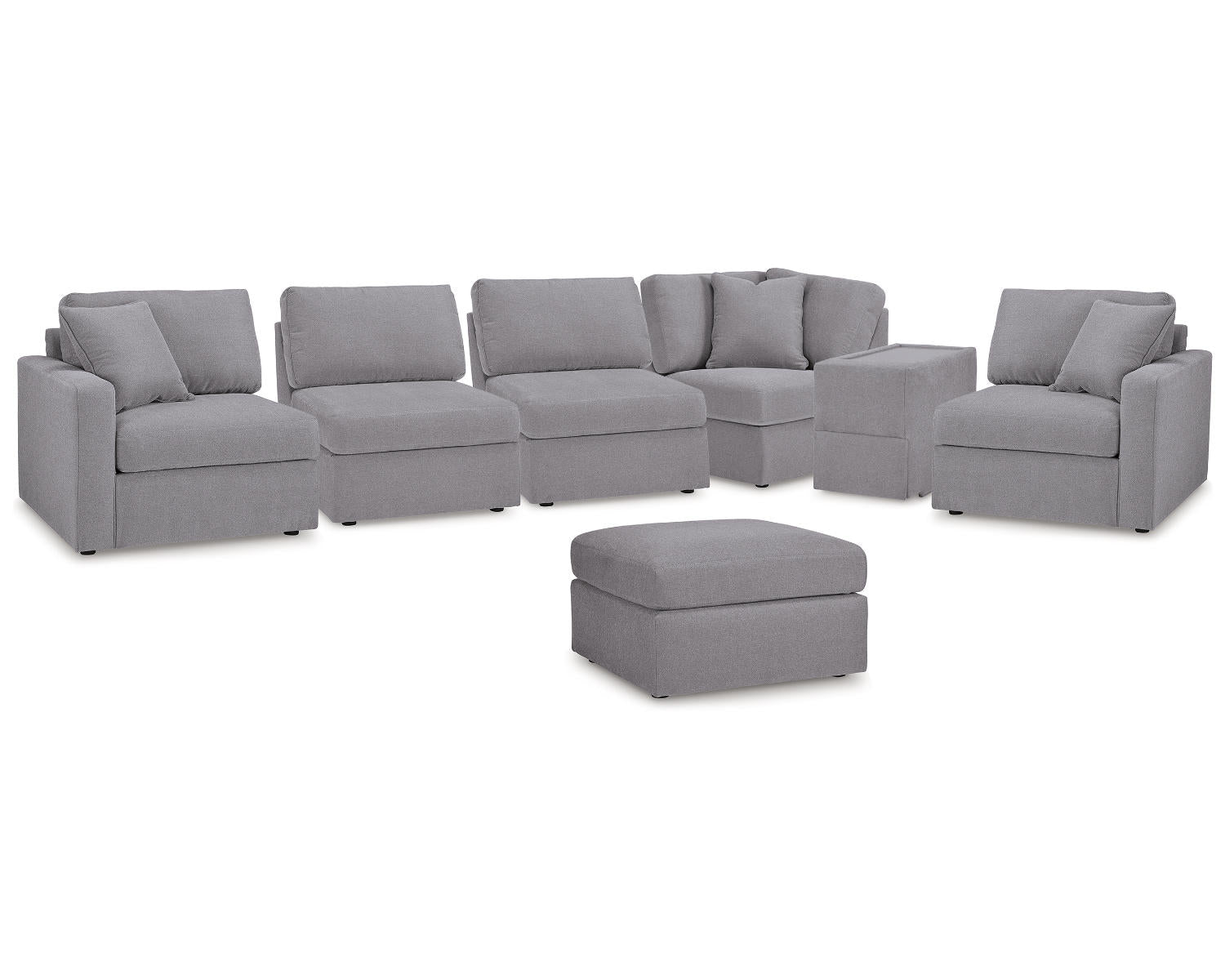 Modmax 6-Piece Sectional and Ottoman