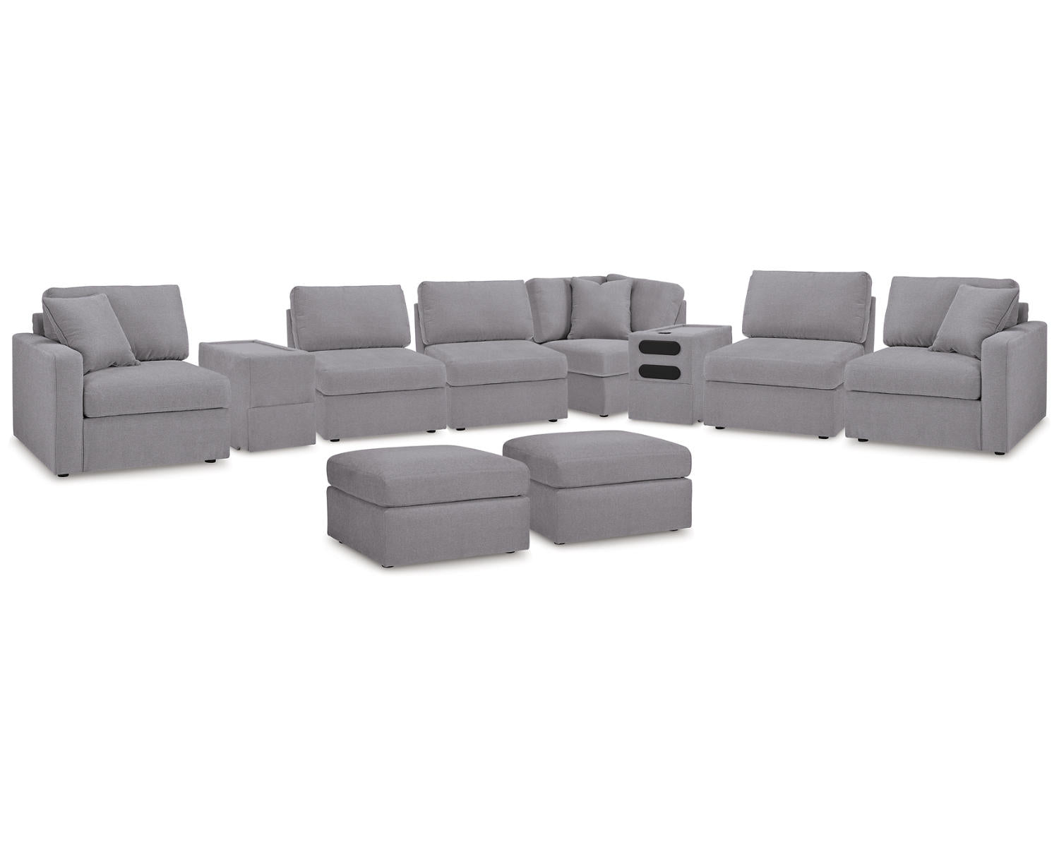 Modmax 8-Piece Sectional and 2 Ottomans