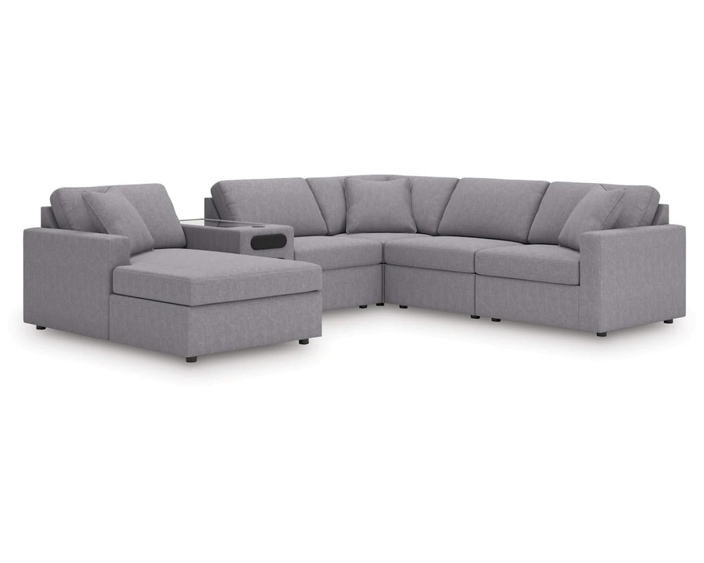 Modmax 6-Piece Sectional with Audio System and Chaise