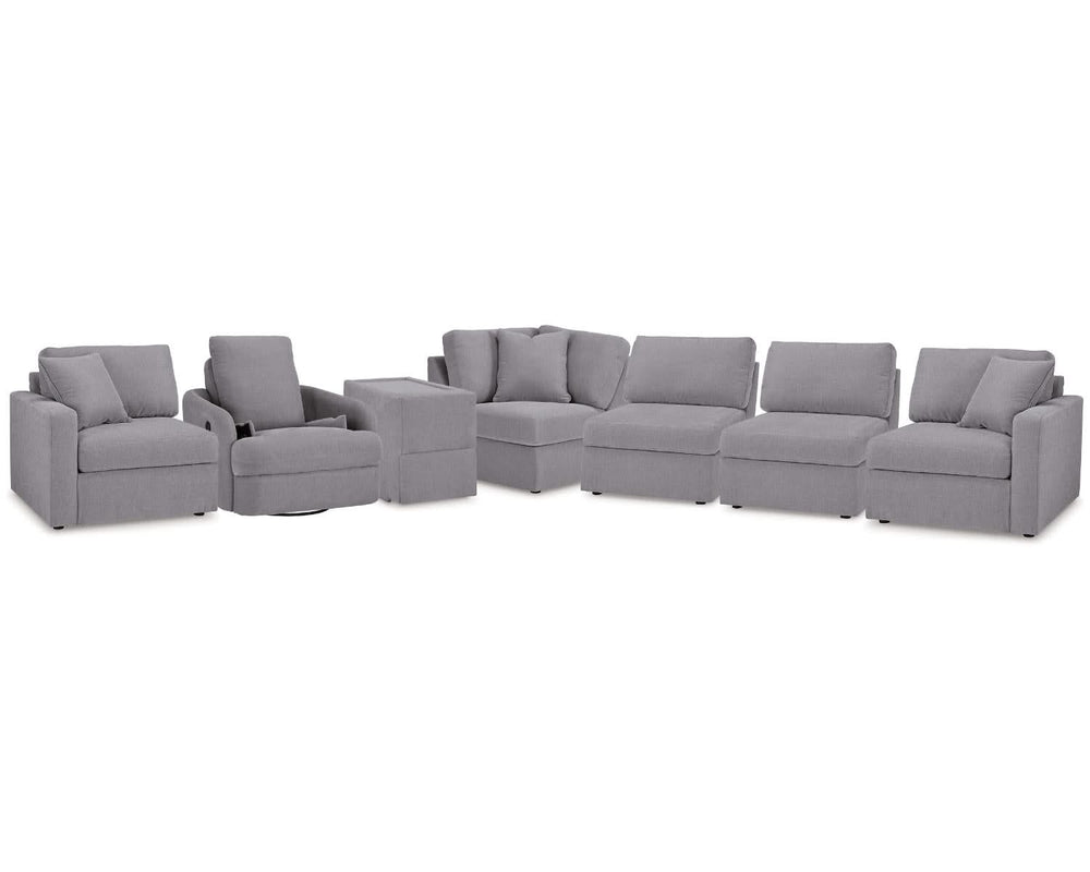 Sillón reclinable giratorio y seccional Modmax de 6 piezas