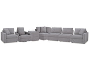 Modmax 6-Piece Sectional and Swivel Glider Recliner